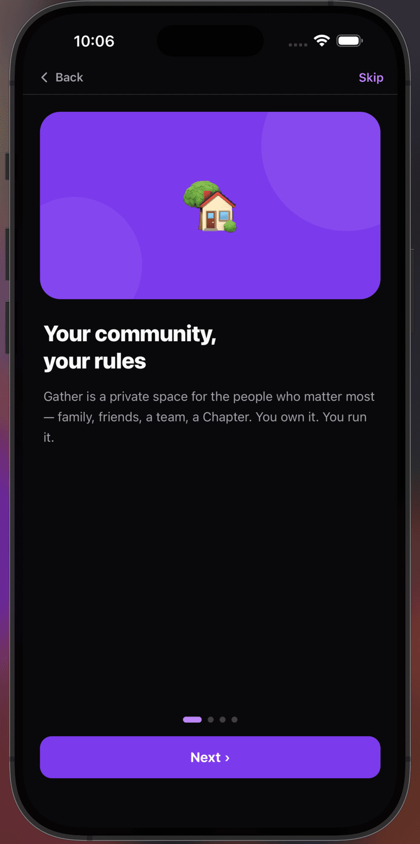 Gather2CC feature overview screen 1